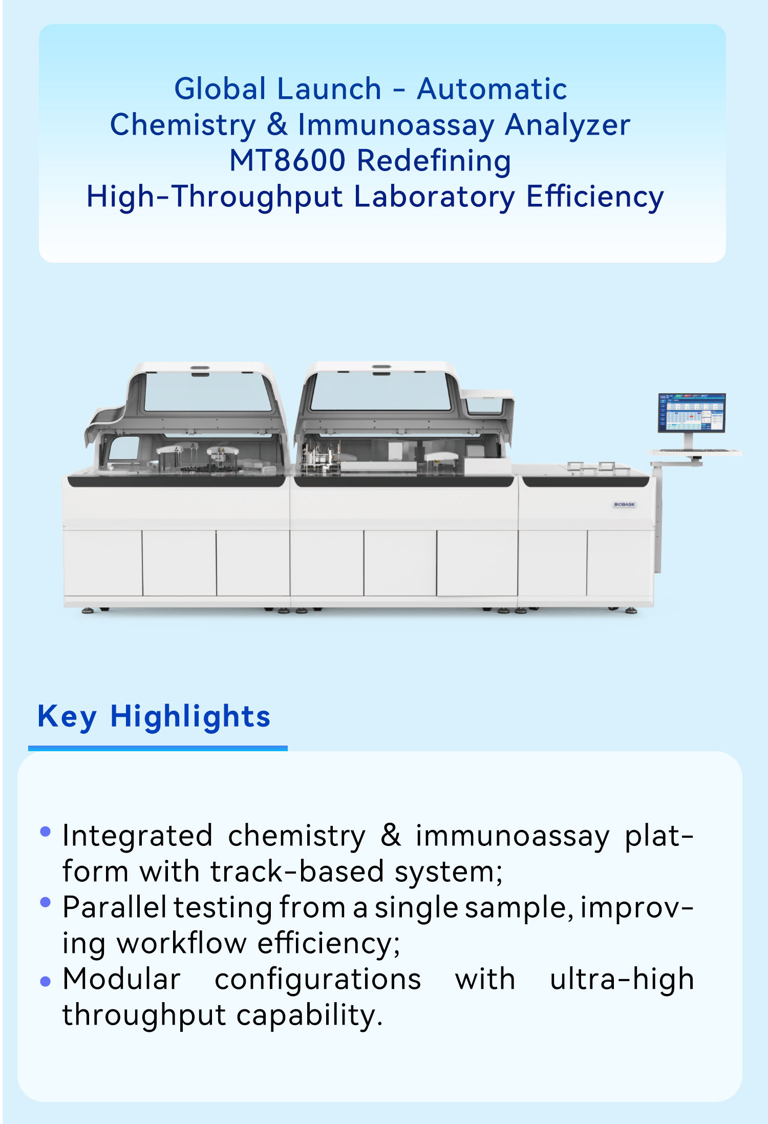 Global Launch | BIOBASE Chemistry & Immunoassay Analyzer and Flow Cytometer at WHX Labs Dubai 2026 Global Launch | BIOBASE Chemistry & Immunoassay Analyzer and Flow Cytometer at WHX Labs Dubai 2026