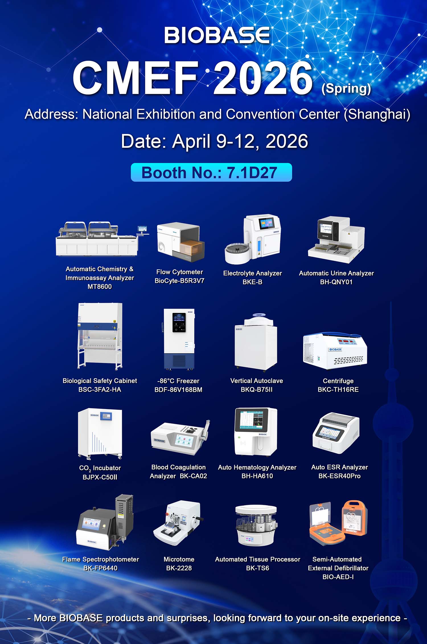 BIOBASE Invites You to Meet at CMEF 2026