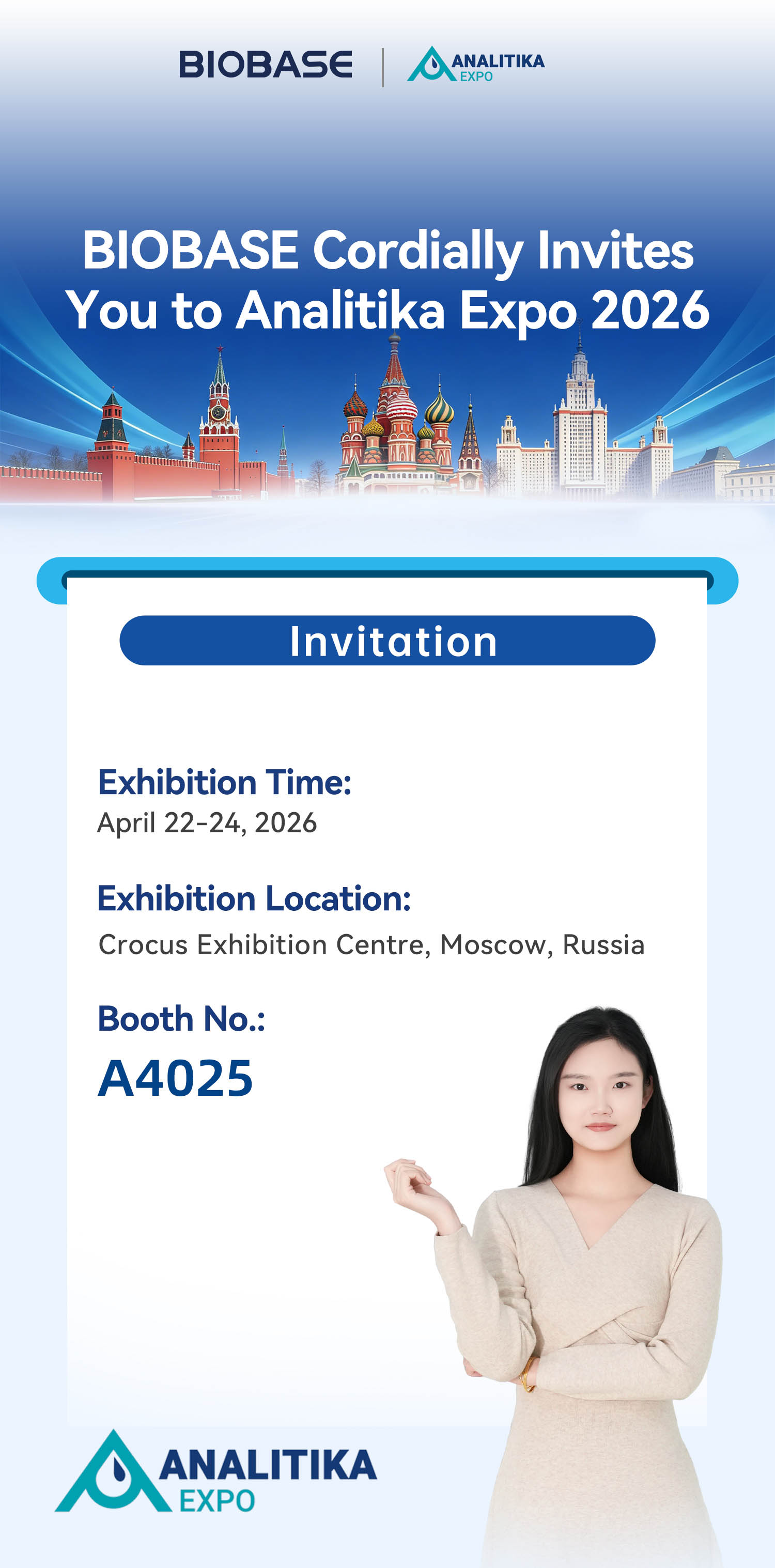 BIOBASE Cordially Invites You to Analitika Expo 2026 BIOBASE Cordially Invites You to Analitika Expo 2026