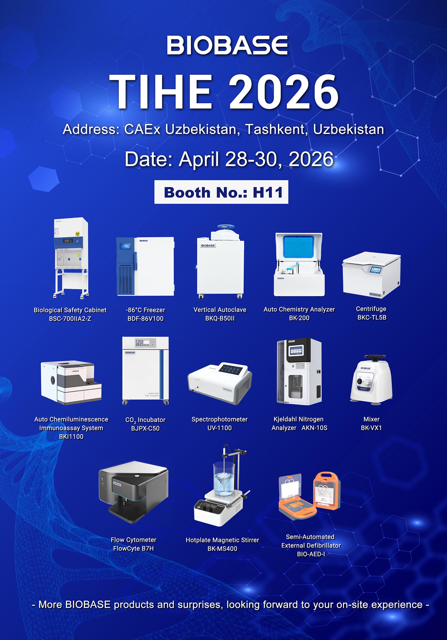BIOBASE Invites You to Meet at TIHE 2026