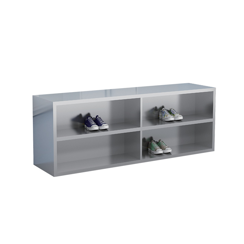 Schuhumkleideschrank aus Edelstahl