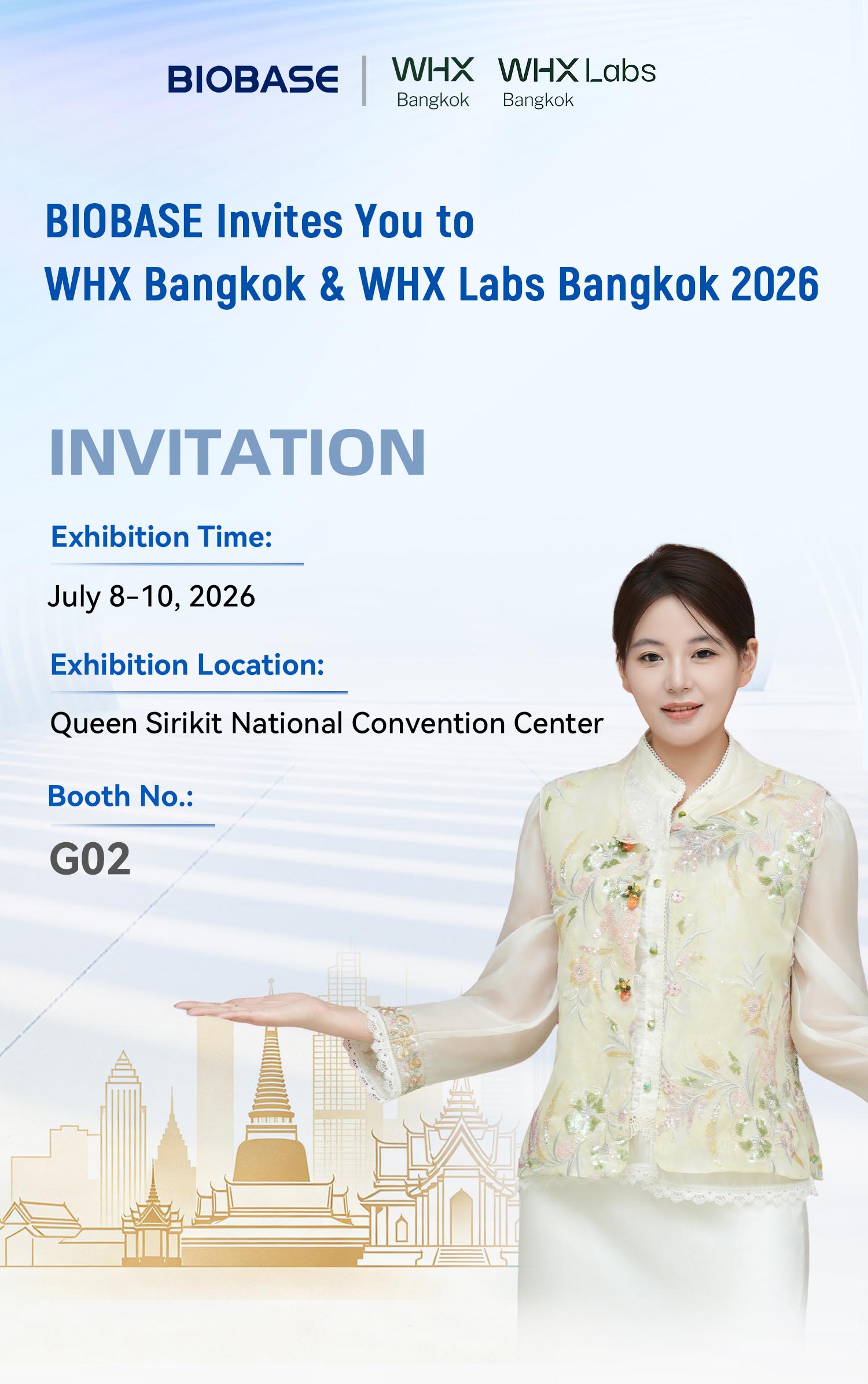 BIOBASE Invites You to WHX Bangkok & WHX Labs Bangkok 2026