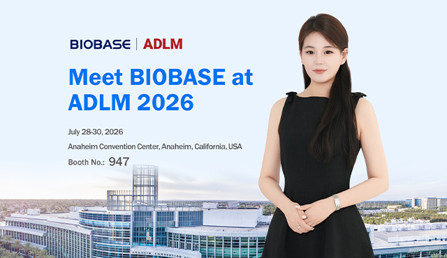 Treffen Sie BIOBASE auf der ADLM 2026 und entdecken Sie innovative Labor- und IVD-Lösungen. Wir sehen uns in Anaheim!