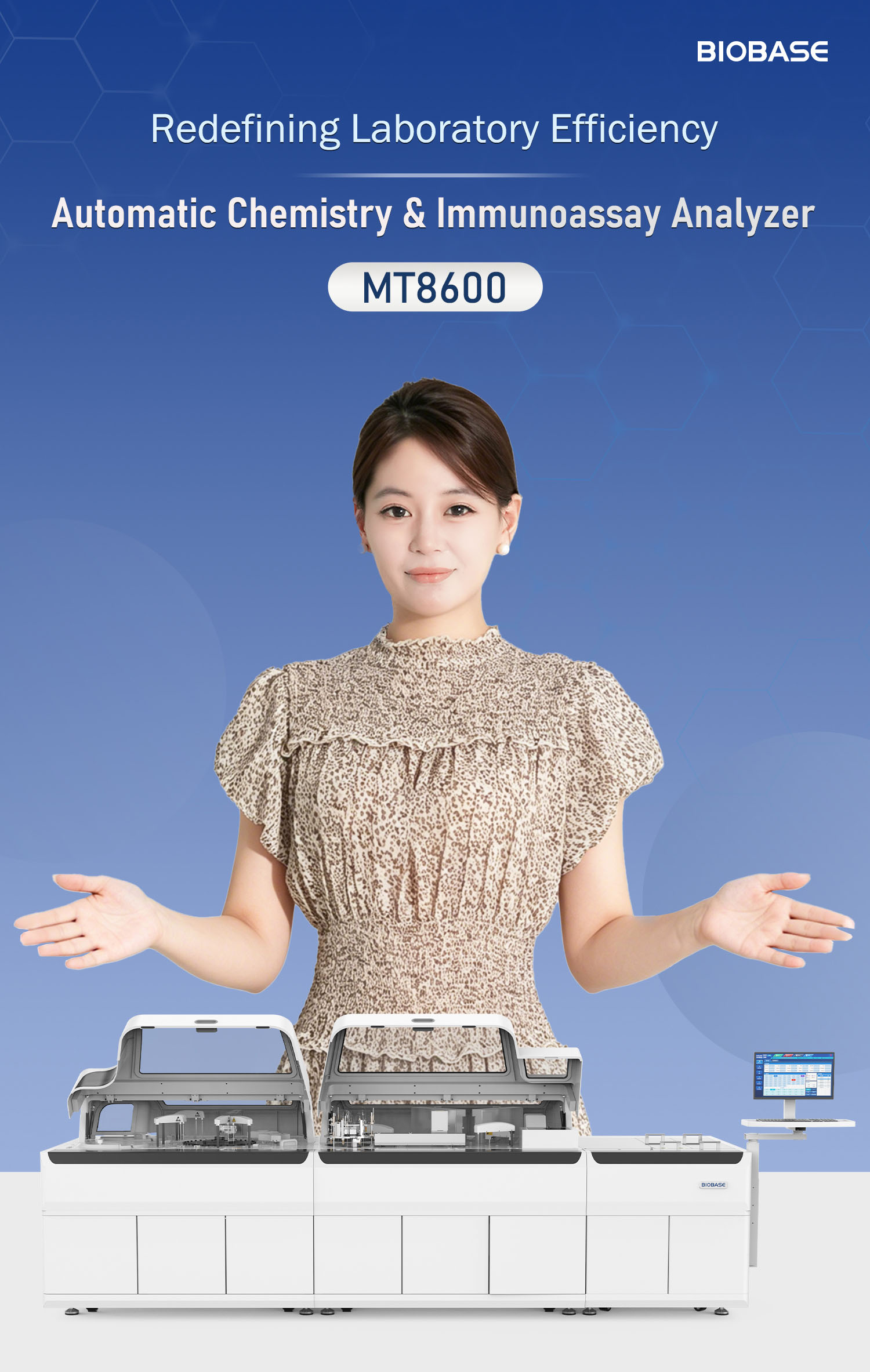 Redefining Laboratory Efficiency | BIOBASE Automatic Chemistry & Immunoassay Analyzer MT8600