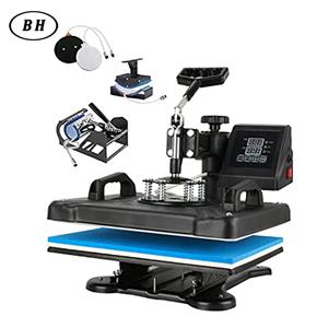 Cups Mugs 5 In 1 Combo Sublimation Heat Press Printing Machine