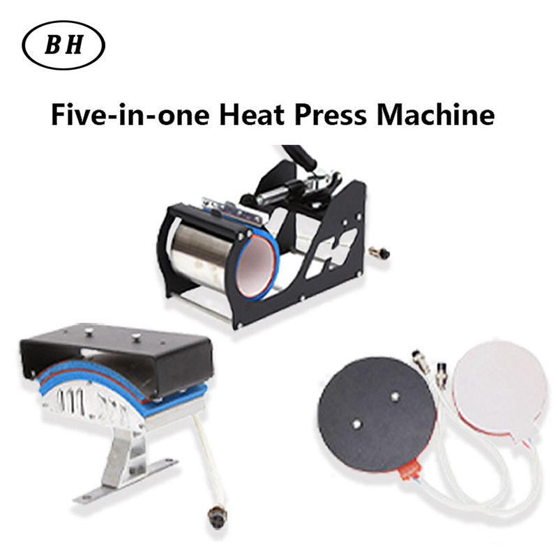 Tshirt Sublimation Combo Heat Transfer Press Machine