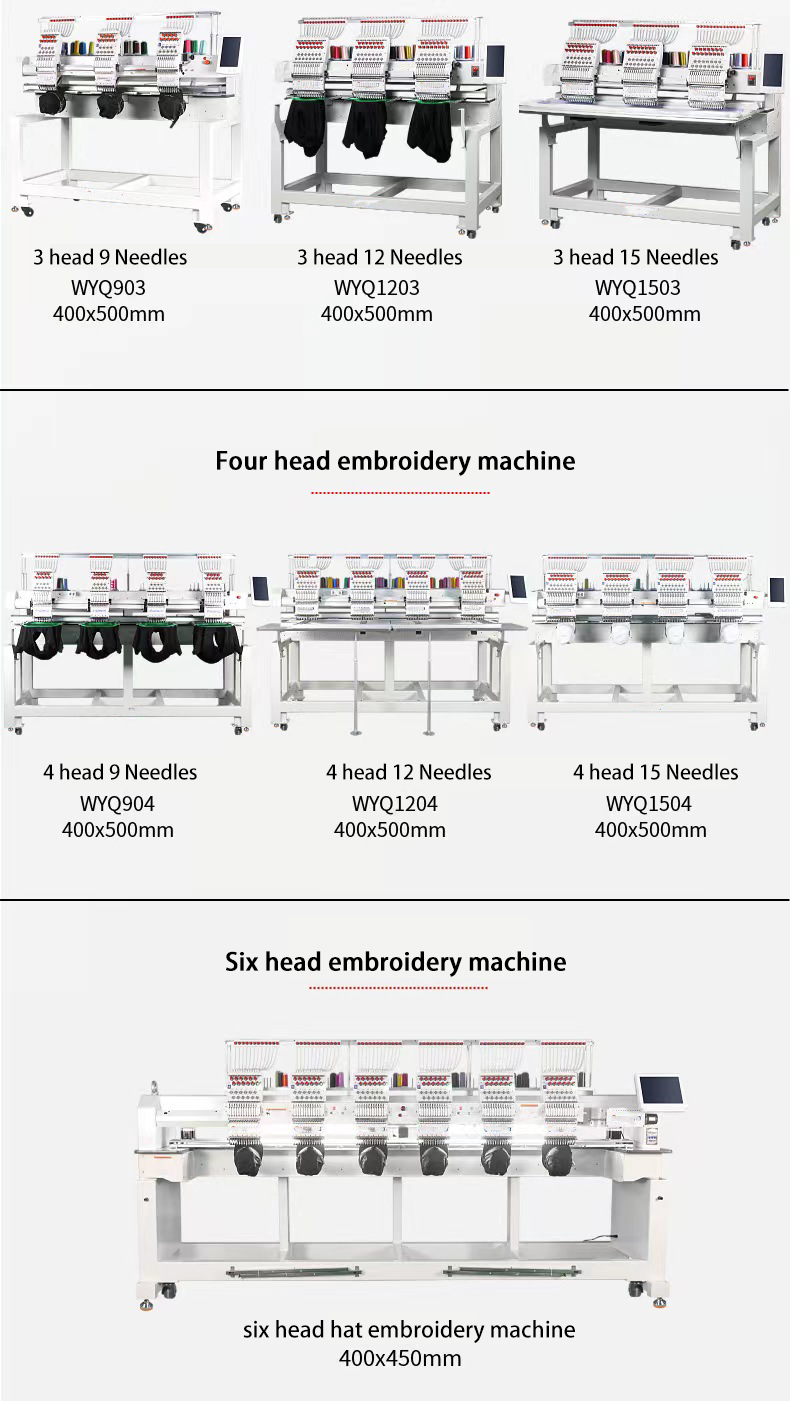 12 head embroidery machine