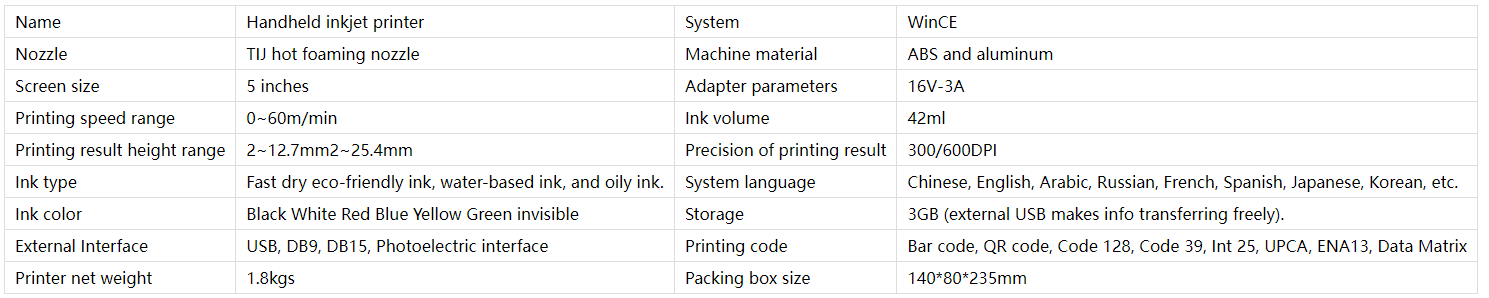 handheld inkjet printer