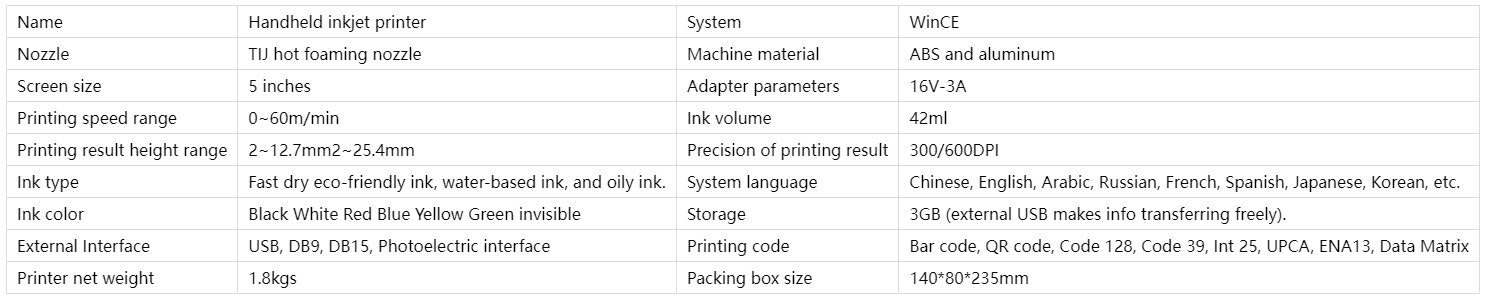 coding machine handheld inkjet printer