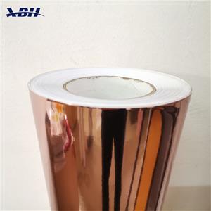 Mirror Rose Gold Silver Metallized Cutting Vinyl