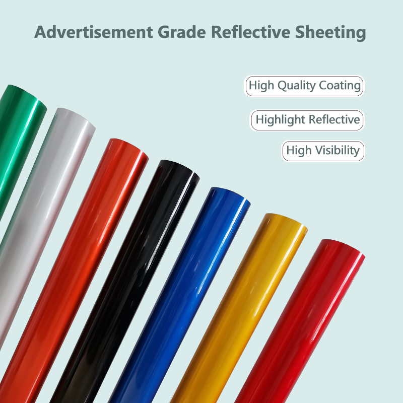 Transparent Reflective Film Sheeting Roll Advertisement Grade