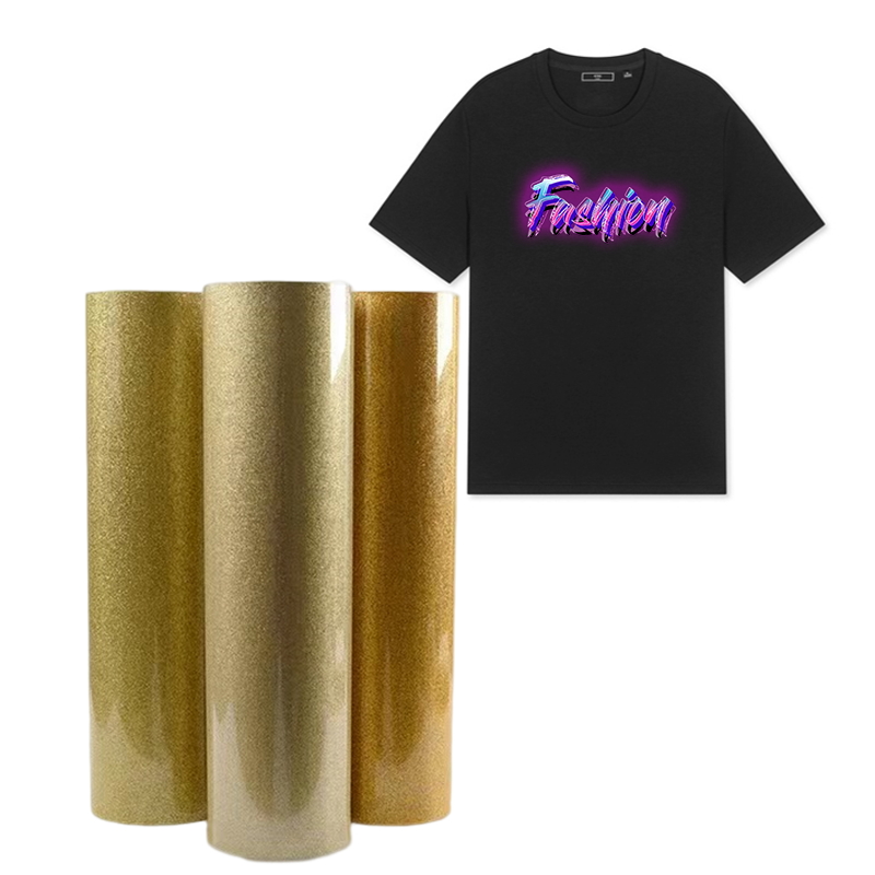 T Shirts Various Color Glitter Heat Transfer Vinyl Easy to Weed