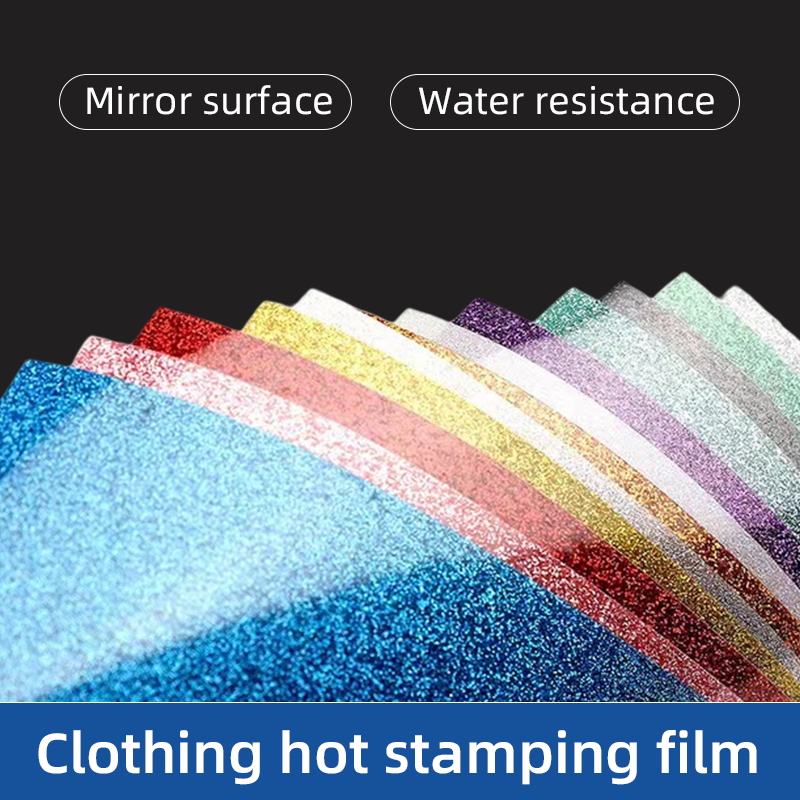 Multicolor Glitter Heat Transfer Vinyl Sheets for Clothing