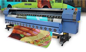 Hinweis zur Verwendung eines Lösungsmitteldruckers