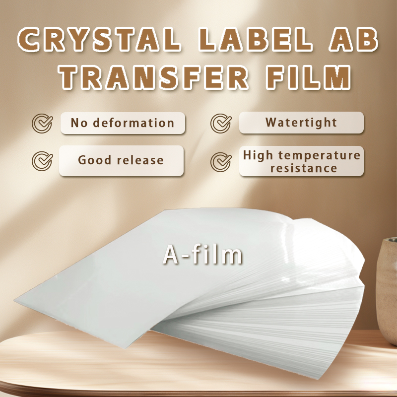 Rouleau de film pour animaux de compagnie AB à transfert UV Crystal Label