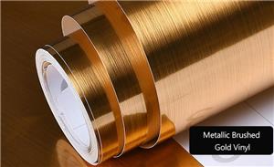 Transforming Surfaces with Self Adhesive Metallic Brushed Vinyl