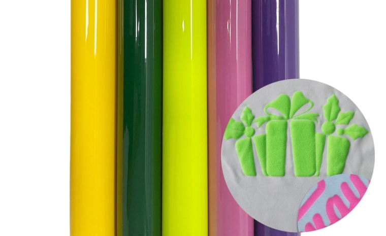 Présentation du vinyle de transfert de chaleur PU Puff innovant pour la décoration textile