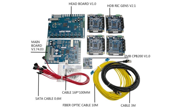 De Hoson Ricoh Gen5 printplaatset met 4 koppen voor UV-printers