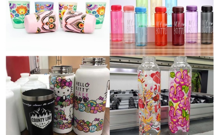 เครื่องพิมพ์ ยูวี พื้นเรียบ ทรงกระบอก การพิมพ์ทางอุตสาหกรรม