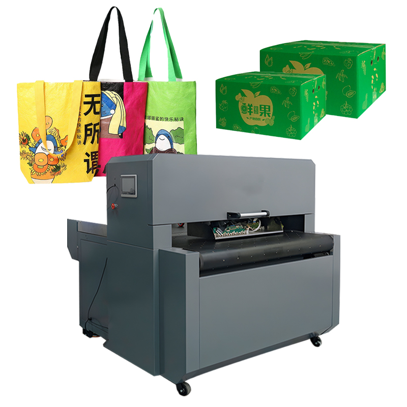 Máquina de impresión digital de caja de paquete corrugado de un solo paso
