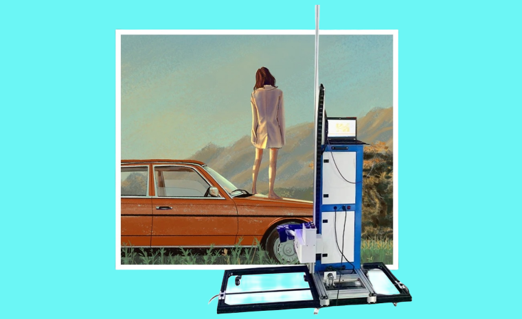 2-で-1 壁掛けおよび床置きプリンターの多用途性