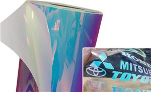 Werten Sie Ihr Design mit selbstklebenden Aufklebern aus holografischem Vinyl auf, die im Dunkeln leuchten