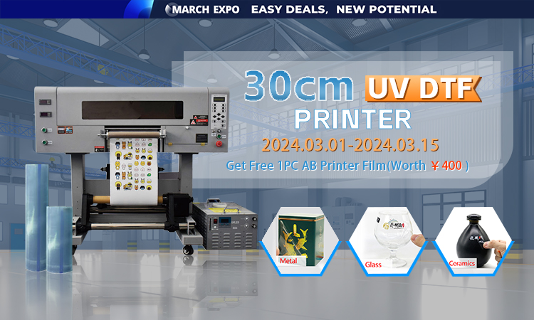 A3 紫外線 DTFプリンター：ロゴクリスタルラベル印刷
