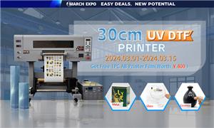 A3-UV-DTF-Drucker: Logo-Kristall-Etikettendruck