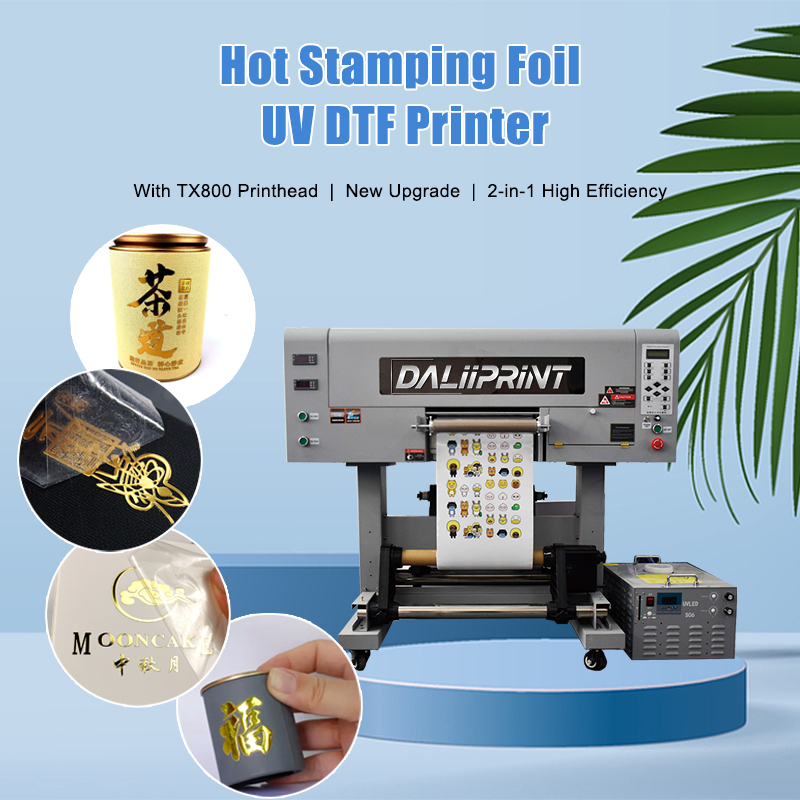 Petite imprimante UV DTF de feuille d'estampage à chaud tout-en-un