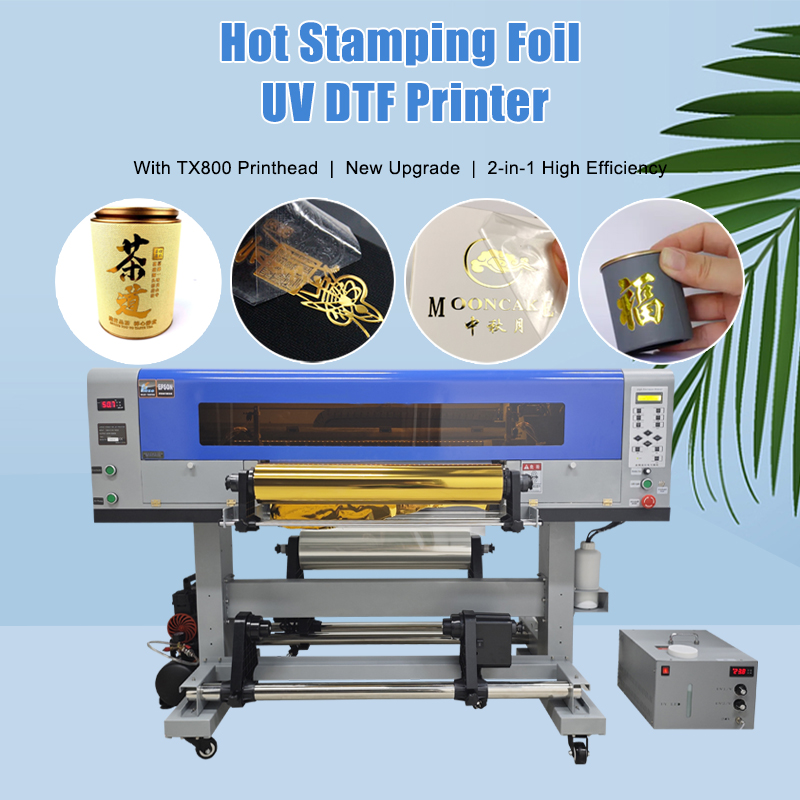 Kleine alles-in-één warmdrukfolie UV DTF-printer