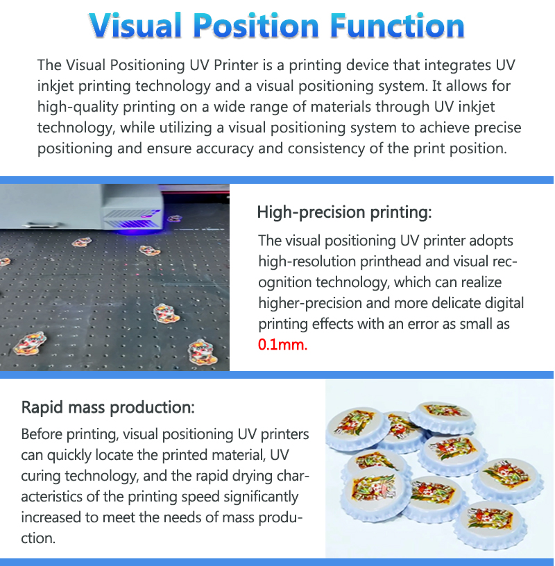 CCD Visual Positioning 6090 UV Printer
