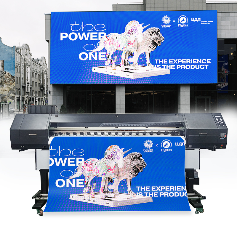 Competitive Price 6 Colors XP600 I3200 UV Roll to Roll Inkjet Printer