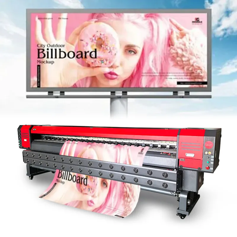 Máy in dung môi Konica 512i chất lượng cao 4 hoặc 8 đầu KM512i cho biển quảng cáo Flex Banner ngoài trời In tốc độ cao
