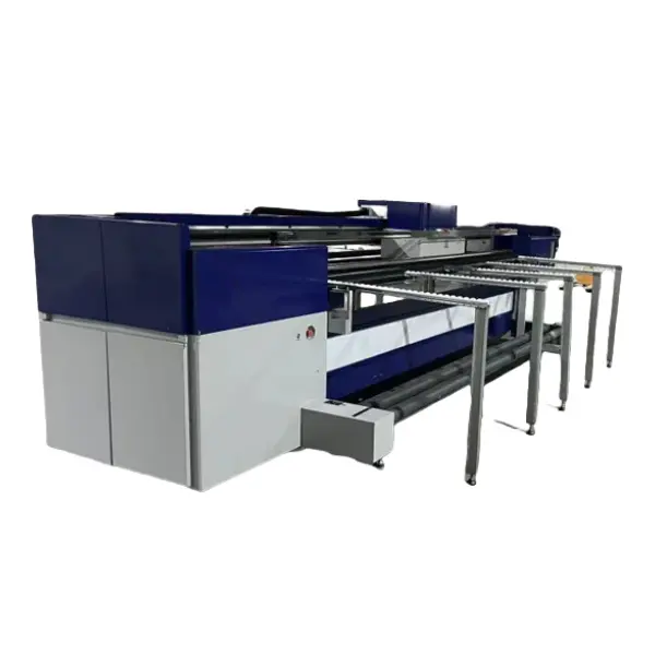 3.2m UV Hybrid Flatbed Printer Ricoh Head for Banner Leather Roll Sheet 3D Custom Printing Industrial Machine
