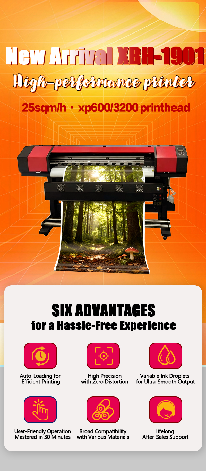 XBH-1901 eco-solvent printer