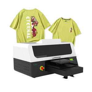 A3 サイズの DTG デジタルダイレクトガーメントプリンター。T シャツ、衣類、その他のアパレルへのカスタム印刷に適しています。