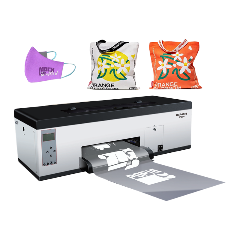 A3 DTF-printer voor desktopgebruik, geschikt voor het printen van T-shirts en schoenen met hitteoverdrachtstechnologie.
