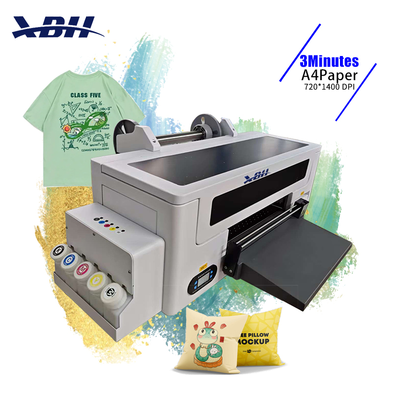 Imprimante DTF de bureau A3 de 30 cm, à rouleau, adaptée à l'impression sur film PET, t-shirts, sacs textiles, etc.