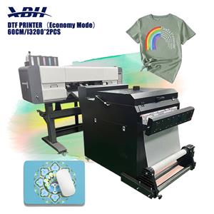 Máy in DTF hai đầu in XBH 60cm cho phép in ấn tùy chỉnh trên quần áo, giày dép và các ứng dụng in ấn khác.