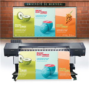 Imprimante publicitaire UV tous matériaux de 1,8 mètre pour panneaux d'arrêt de bus extérieurs et impression d'affiches.