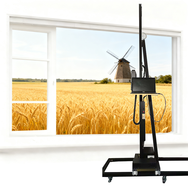 XBH は、ブランド展示会やレストランの壁画に適した、高度な産業グレードの垂直高精度 3D 壁プリンターです。