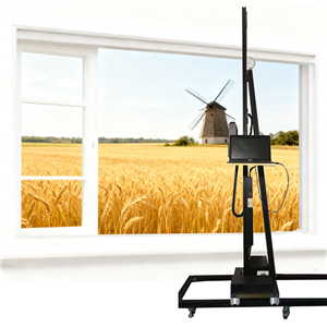 De geavanceerde, industriële verticale 3D-wandprinter van XBH is zeer nauwkeurig en geschikt voor merkpresentaties en muurschilderingen in restaurants.