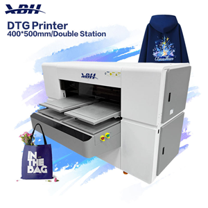 Dual-station DTG printer, A3 (40x50cm) flatbed printer for printing apparel and footwear prints.