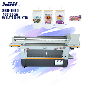 The XBH 1610 digital fully automatic UV flatbed printer is used for printing large-format printing plates, acrylic, and glass bottles.