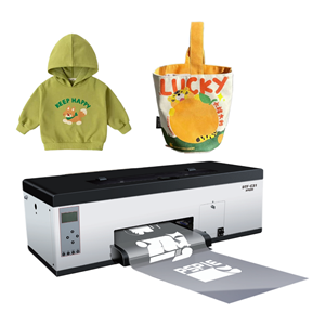 Inkjet roll printer with ink recycling system; A4 desktop digital L800 PET film printer for garment printing.