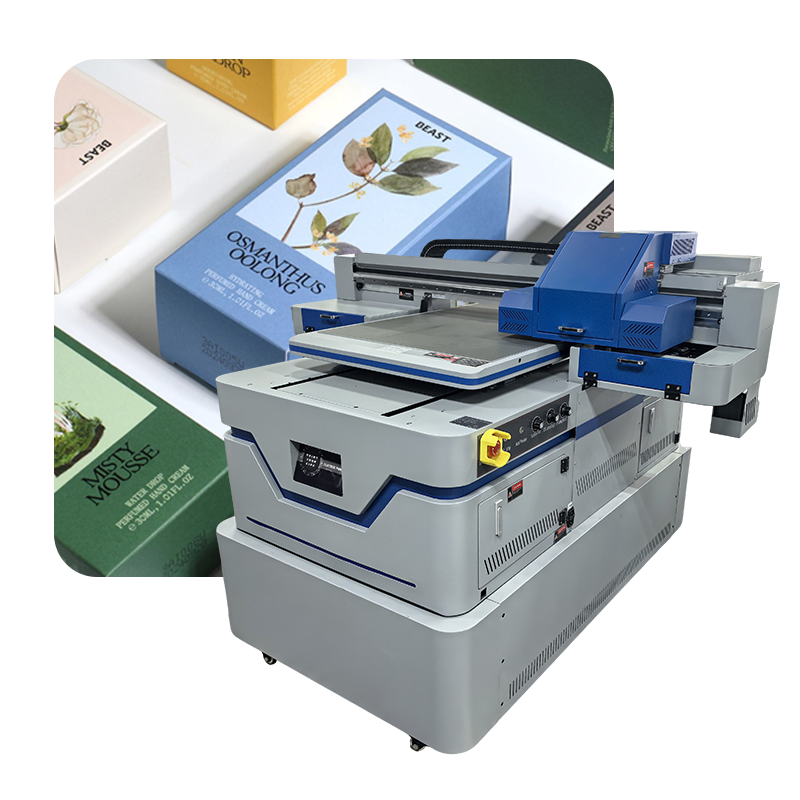 The A1 6090 UV Flatbed Inkjet Printer is suitable for printing on metal badges, bags, and mobile phone cases.