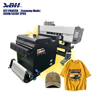 The 60cm fully automatic DTF inkjet printer uses pigment inks suitable for garment and fabric printing.