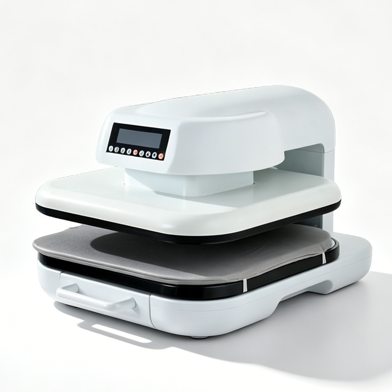 XBH Electric Flatbed Heat Press with Pull-out Platform, suitable for DIY Gift Sublimation Transfer Printing