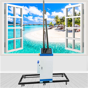 3D wall inkjet printers are suitable for various surfaces such as walls, wood, glass, and metal.
