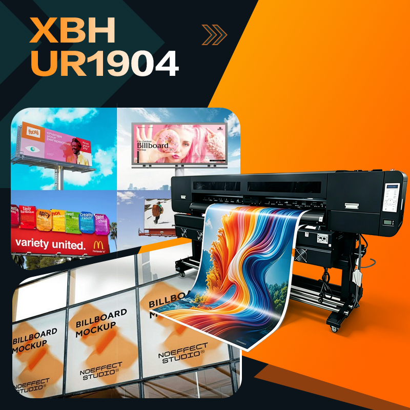 The XBH-UR1904 UV roll-to-roll printer makes a stunning debut, ushering in a new era of high-efficiency printing on multiple materials.